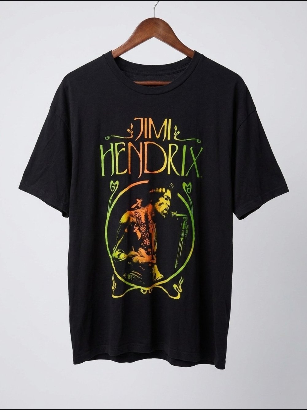 Jimi Hendrix‎ Black Short Sleeve Graphic Tee